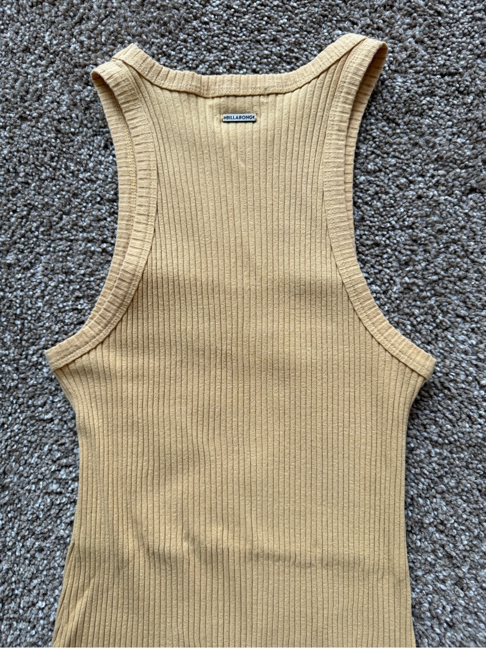 BILLABONG Ribbed Tank Dress — Yellow - Picture 5 of 7